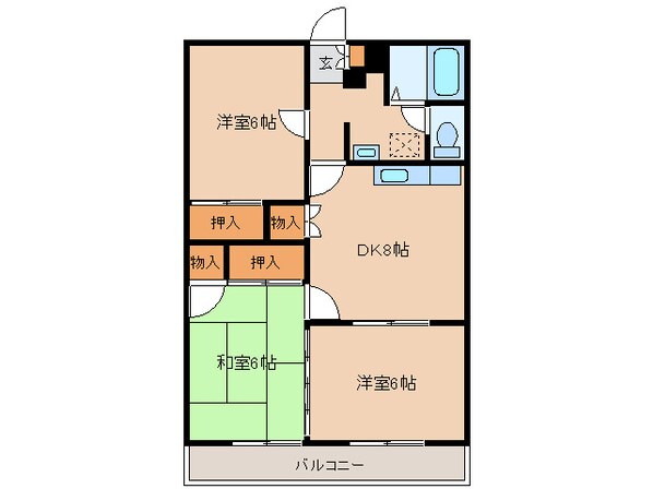 エスポアール多賀の物件間取画像